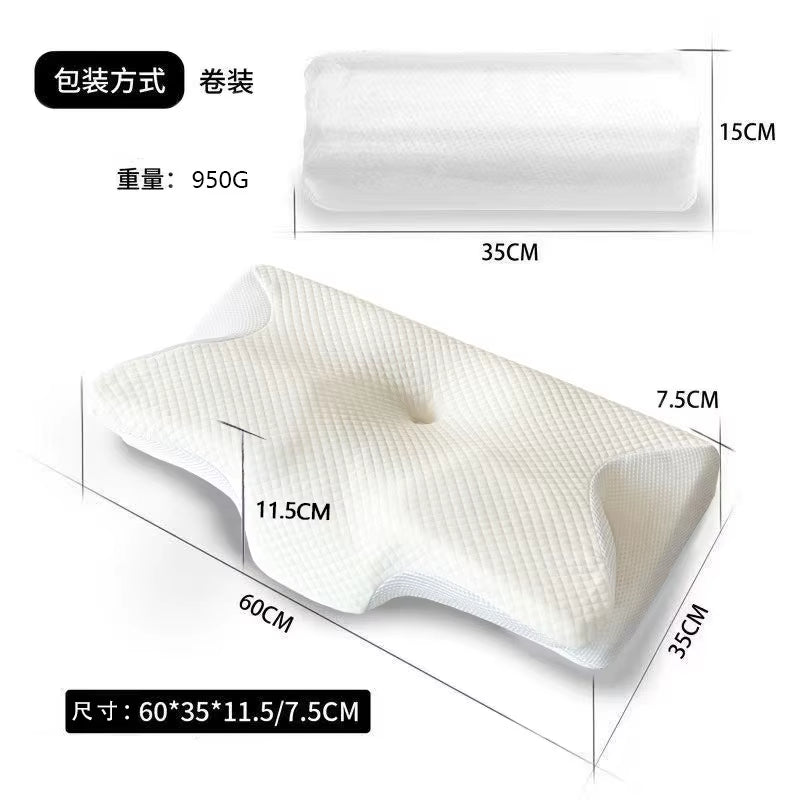 Butterfly Shaped Memory Foam Pillow Slow Rebound Cooling FOAM Wedge Bed Wedge Cervical Cow Horn Pillow FOAM Filled Pillows Bed