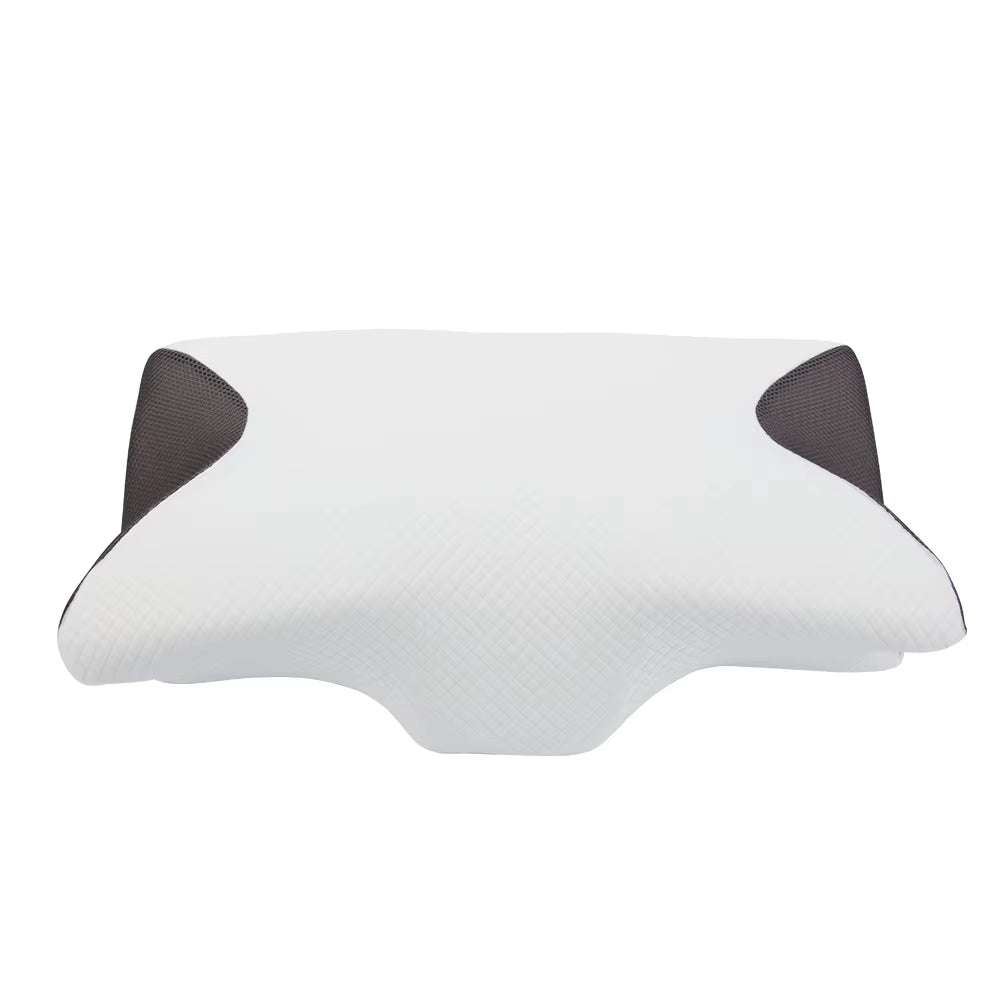Ergonomic Foldable Compressive Hotel Head Extension Sleep Memory Foam Contour Pillow for Neck Pain